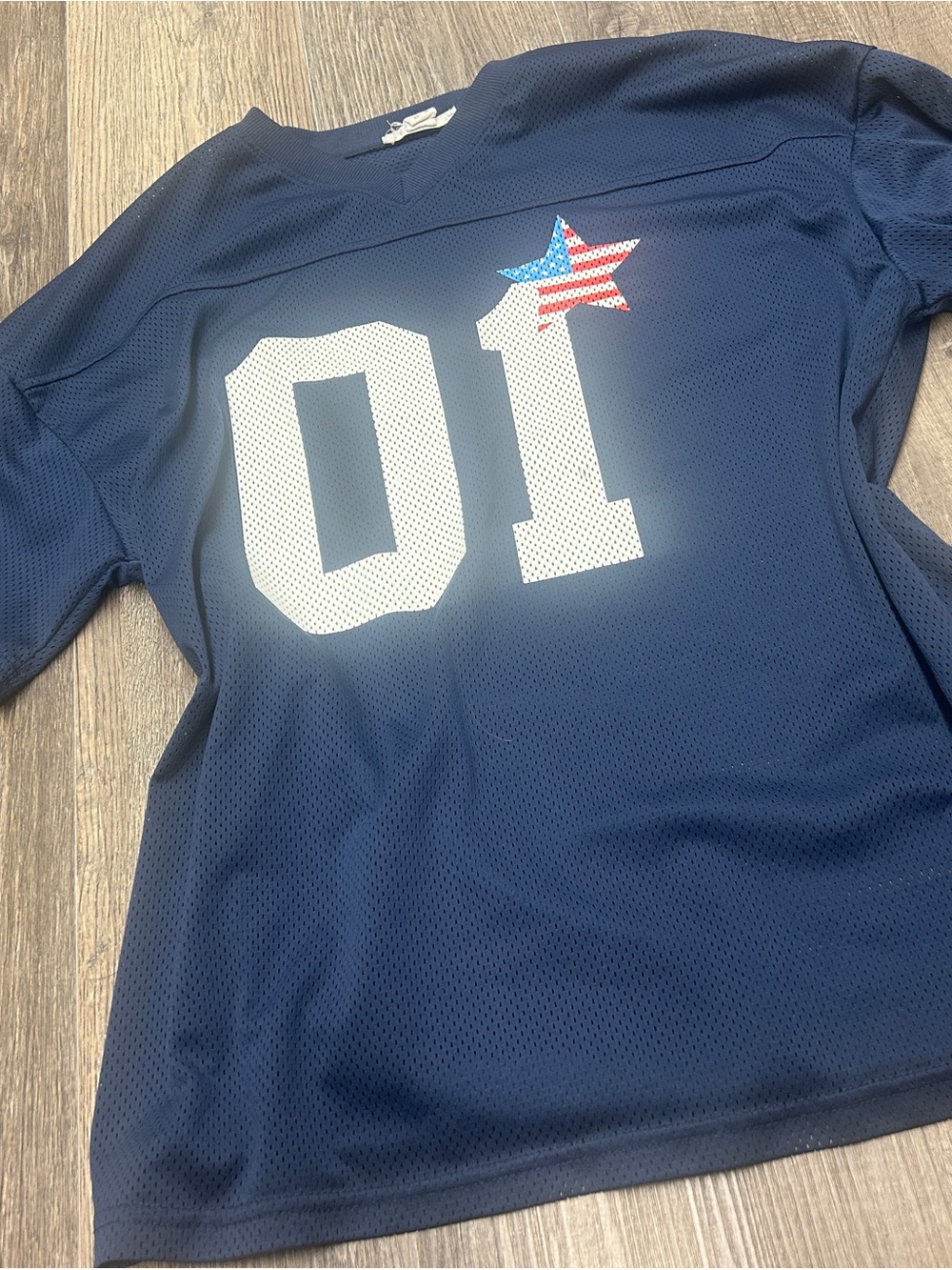 refuge Navy Mesh short sleeve jersey